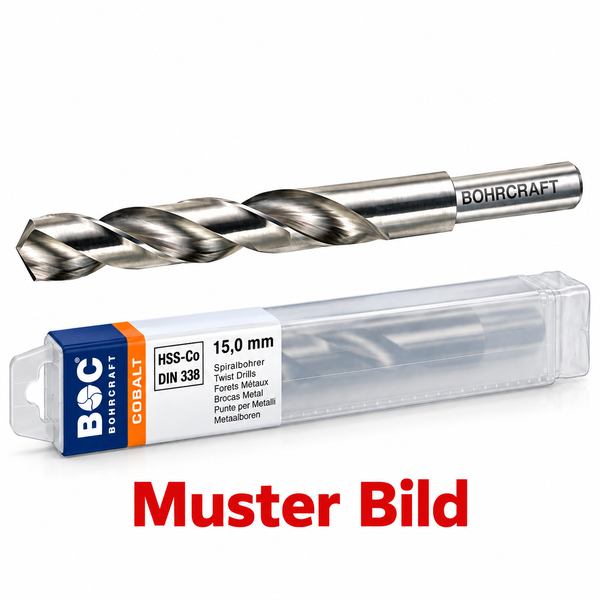 10,5 - 16,5mm HSS E Co5 /V2 Profi Metallbohrer Edelstahl Bohrer Cobalt Spiralbohrer BC