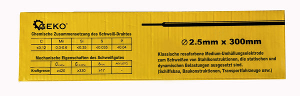 Schweißelektroden Stabelektrode Rosa Universalelektrode 2,5 x 300mm
