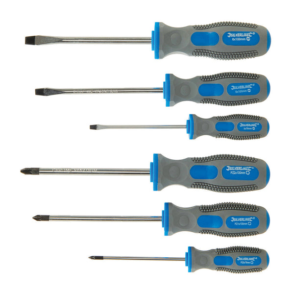 Universal Schraubendreher Set 6-tlg. Schraubenzieher Dreher Kreuz Schlitz NEU