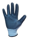 2 bis 72 Paar Arbeitshandschuhe Montagehandschuhe Garten Latex grau / weis Größe 10