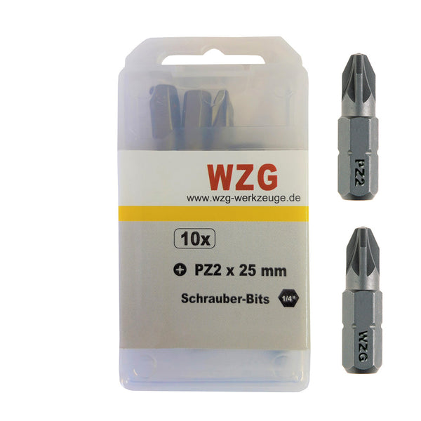 10St. PZ 2 Bits in Box für Innenausbau und Trockenbau PZ2 Bit