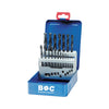 19 St. Metallbohrer Set Box Spiralbohrer Stahlbohrer Holzbohrer Bohrcraft HSS R