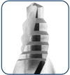 10,5 - 13,0mm Spiral-Bohrer DIN 338 HSS-G geschliffen, TURBO STEP P-PLUS Eisen- Stahl- Bohrer