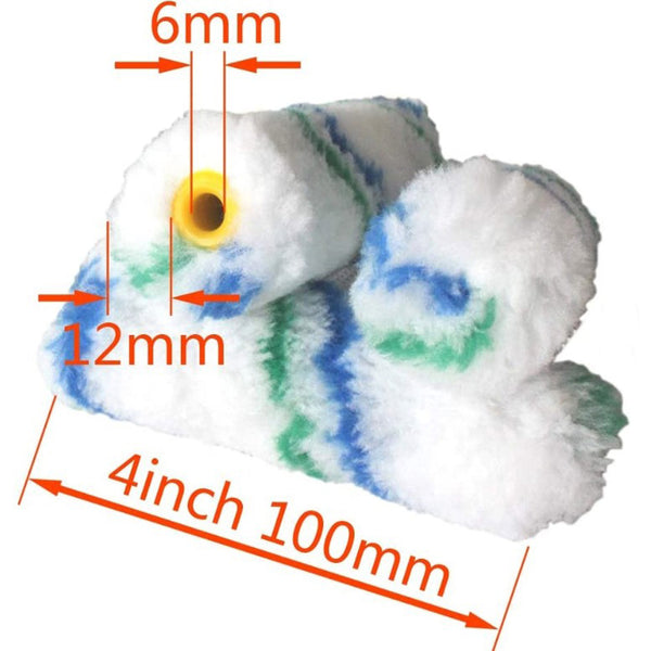10 cm Farbwalzen 10 St. Malerwalzen Farbrollen Heizkörperwalze Fellwalze 100mm