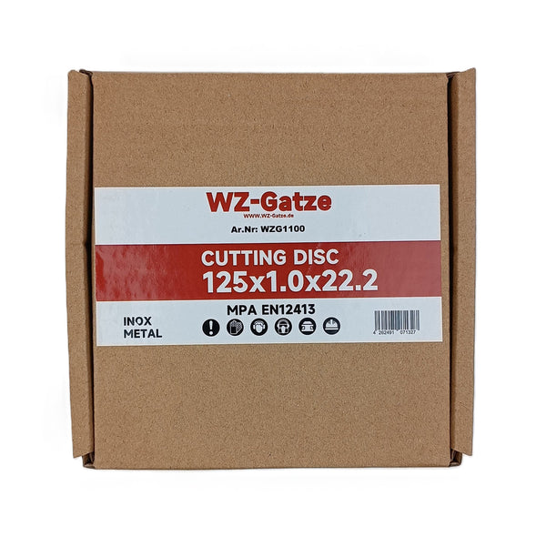 25 Stück Trennscheiben 1,0mm dünn 125mm Ø Profi für Edelstahl/Stahl/Kunststoff von WZG