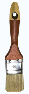 2 St. 40mm Profi Flach Pinsel Malerpinsel Farbpinsel Lasurpinsel Naturhaarmischung