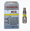 Profi Torx Bits 11St,2xTx10,2xTx15,2xTx20,2xTx25,1xTx27,1xTx30,1xTx40, SB Box + Bithalter WZG