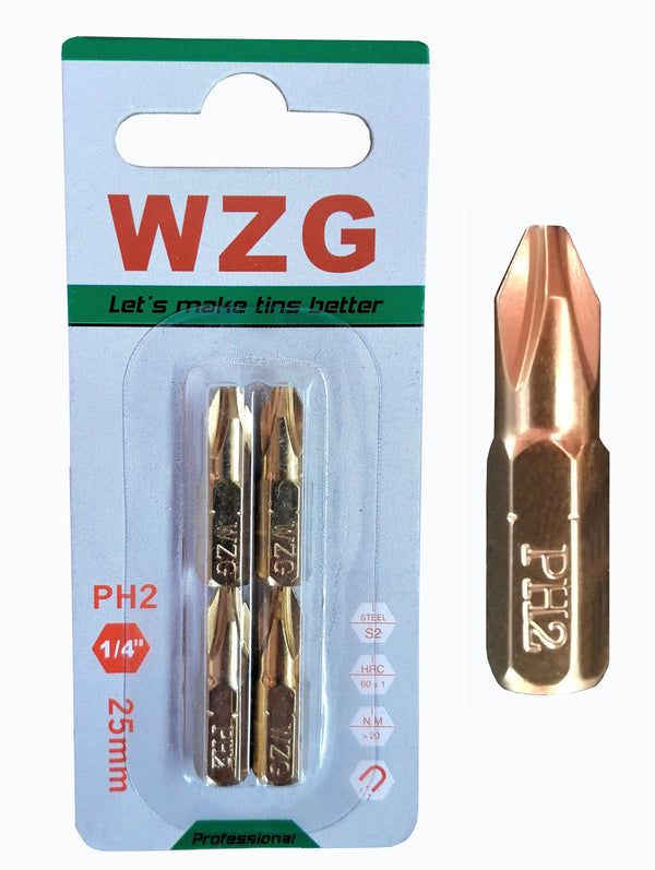 4 Stück PH 2 Bit TIN Trockenbaubit Gipskarton Schnellbauschrauben PH2 Innenausb