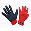 12 Paar Arbeitshandschuhe Montagehandschuhe Garten Latex rot Größe 10 G73582