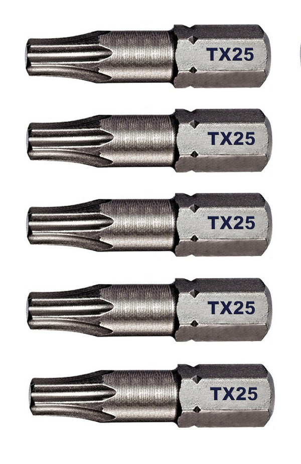 Profi Torx Bits Tx25 Bit 5 St. Torx Bits Tx25 mit Mehrfachkaufrabattierung