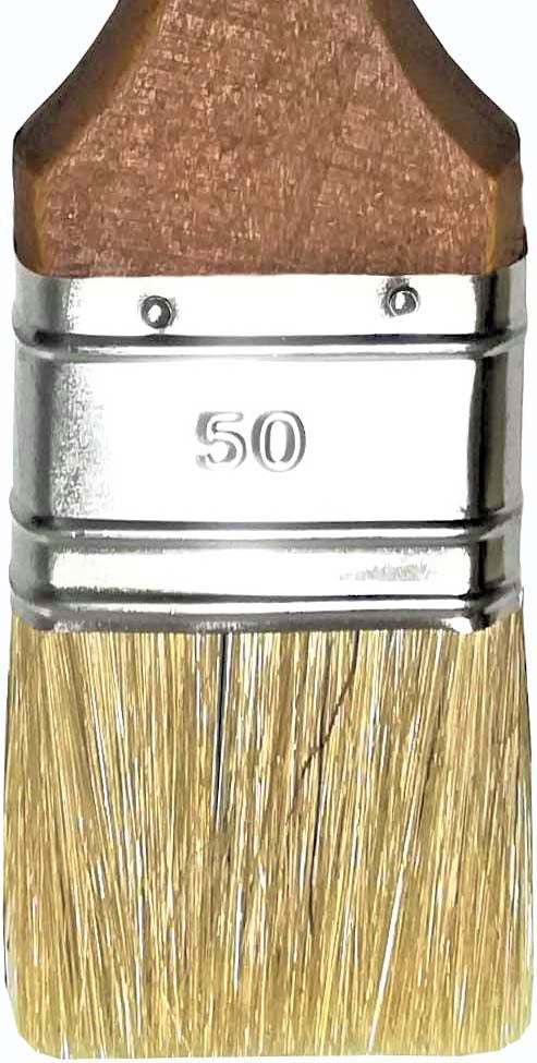 3 St. 50mm Profi Flach Pinsel Malerpinsel Farbpinsel Lasurpinsel Naturhaarmischung