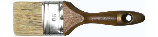 2 St. 60mm Profi Flach Pinsel Malerpinsel Farbpinsel Lasurpinsel Naturhaarmischung