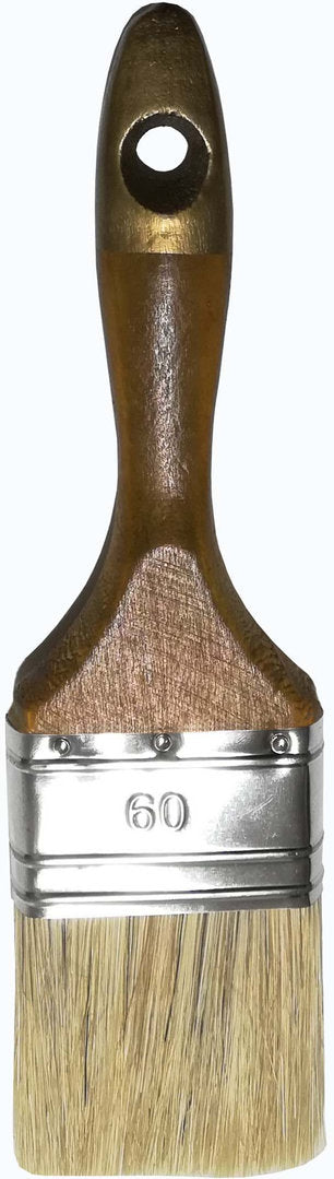2 St. 60mm Profi Flach Pinsel Malerpinsel Farbpinsel Lasurpinsel Naturhaarmischung