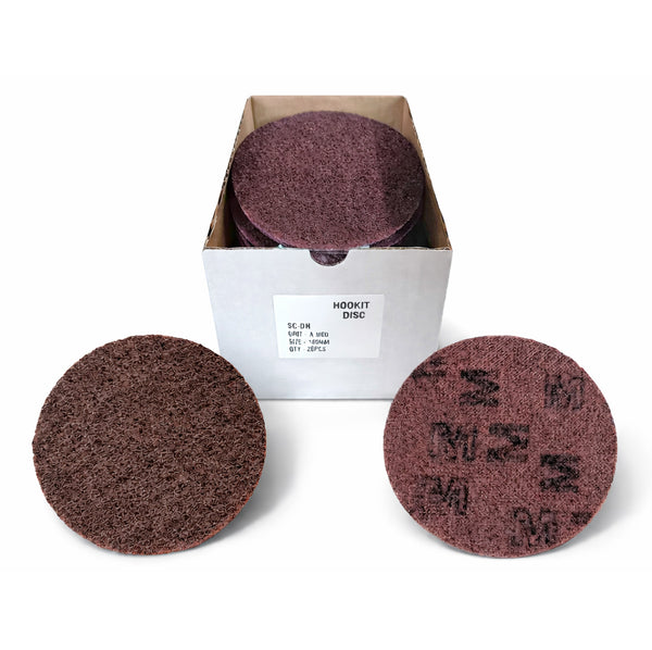WZ-Gatze Vliesscheiben 125 mm Medium Rot Klett Schleifvlies 20 Stück