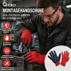12 Paar Arbeitshandschuhe Montagehandschuhe Garten Latex rot Größe 10 G73582