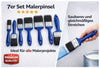 Malerpinsel, Lackierpinsel, Lasurpinsel, Pinsel Set Flachpinsel Satz 7 tlg.