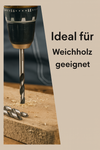 WZG Holzbohrer Set lang 7-teilig 300 mm | extra lange Holzbohrer | Balkenbohrer | 4 - 12mm