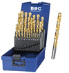 Bohrer Set Satz Metallbohrer Spiralbohrer Titan-nitrierte HSS G Set 25-tlg.BOC