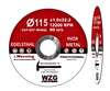 10 Stück 115mm Trennscheibe für Flex Edelstahl Stahl Winkelschleifer 1 mm dünn