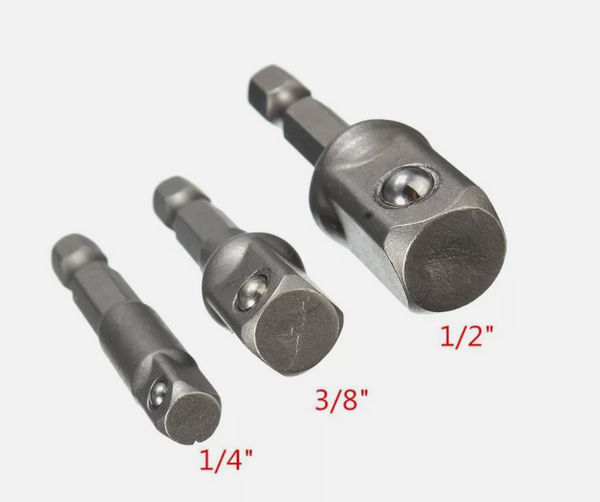 Magnet Bithalter Nussadapter 1/4" 3/8" 1/2" Stecknussadapter Stecknuss Adapter