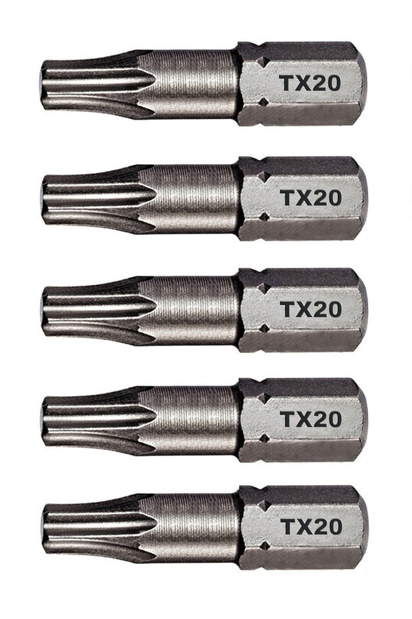 Profi Torx 5 St. Torx Bits Tx20 mit Mehrfachkaufrabattierung