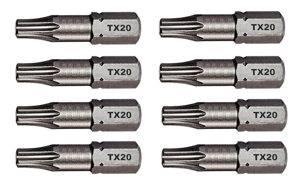 Profi Torx 8 St. Torx Bits Tx20 mit Mehrfachkaufrabattierung