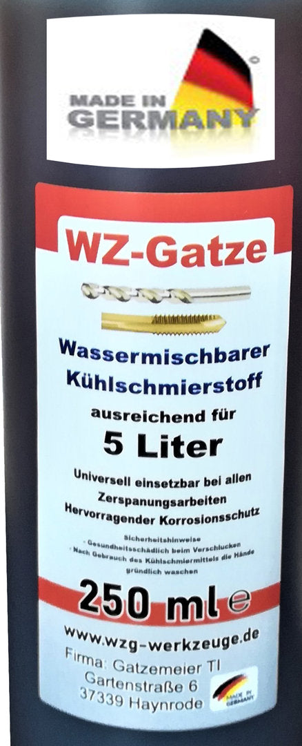 Bohrmilch Kühl und Schmirmittel Wasserlöslich 250ml genau für 5Liter