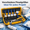 Malerpinsel, Lackierpinsel, Lasurpinsel, Pinsel Set Flachpinsel Satz 7 tlg.