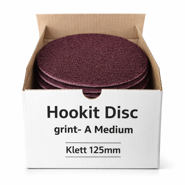 WZ-Gatze Vliesscheiben 125 mm Medium Rot Klett Schleifvlies 20 Stück