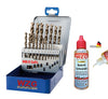 Bohrer Spiralbohrer Set Edelstahlbohrer Karosseriebohrer 19 HSS E Co5 V2A WZG Öl