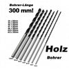 WZG Holzbohrer Set lang 7-teilig 300 mm | extra lange Holzbohrer | Balkenbohrer | 4 - 12mm
